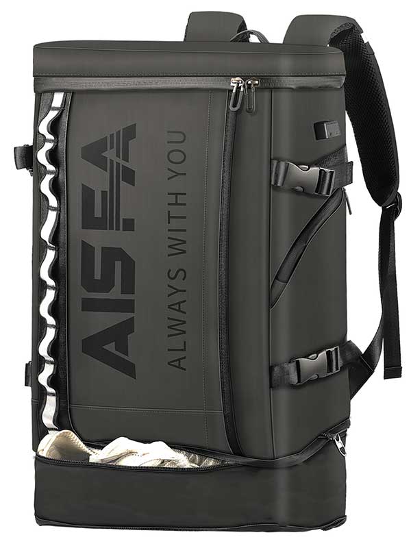 AISFA リュック大容量 防水生地 USB充電ポート付き AI-XIE04
