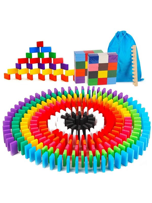 ドミノ 240個 ドミノ倒し 木製 おもちゃ 知育玩具 頭の運動  集中力 新品 